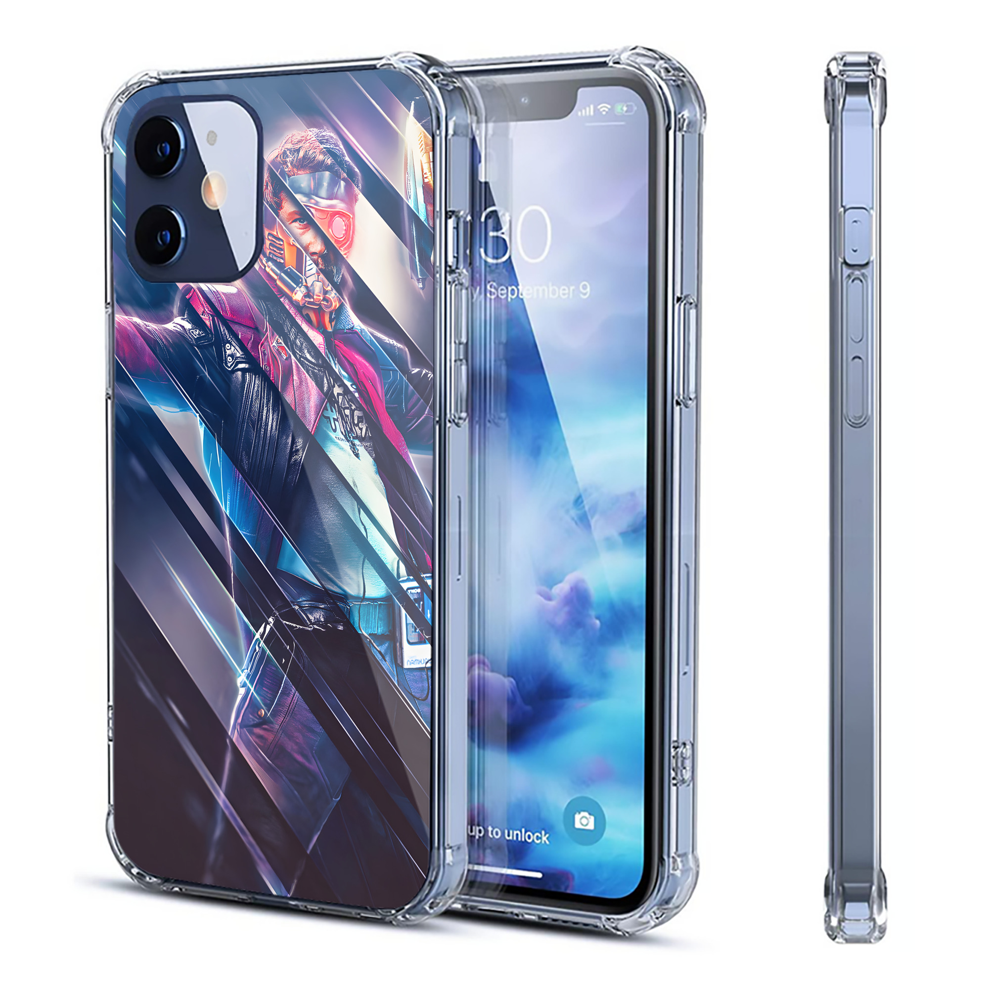 （画像用） アベンジャーズ The Avengers 【iPhone 12シリーズ対応】透明スマホケース（クリアソフトケース）